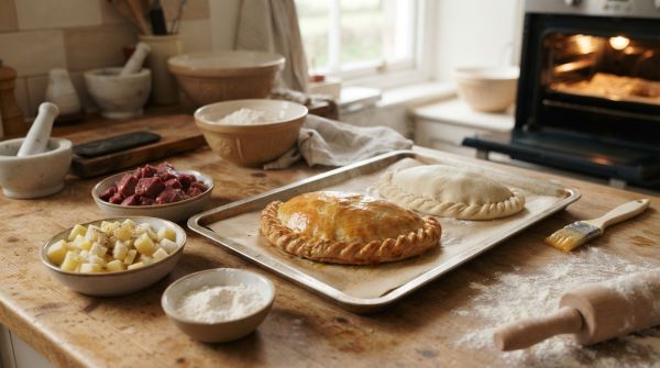 How can you bake a classic Cornish pasty at home?