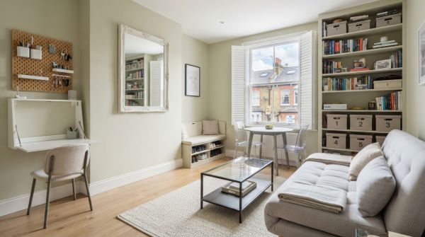 What are the essential tips for organizing small UK living spaces?