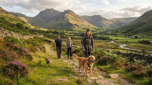 What are the most popular UK pet-friendly hiking trails?